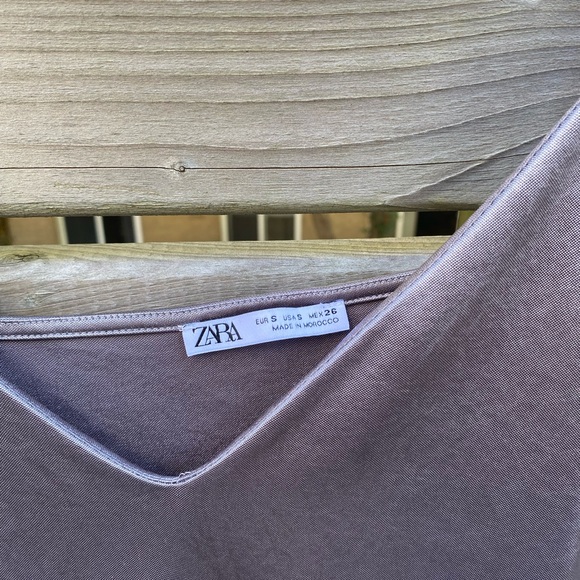 ZARA silver slip dress - Picture 2 of 3